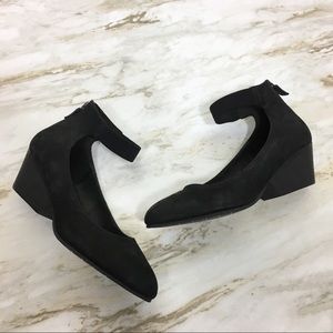 Eileen Fisher Liza Ankle Strap Pump Block Heels